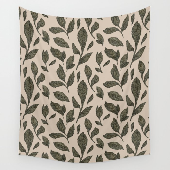 Leaf Pattern Wall Tapestry