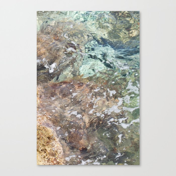 Soft Pastel Coral Reef Abstraction  Canvas Print