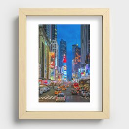 Times Square (Broadway) Recessed Framed Print