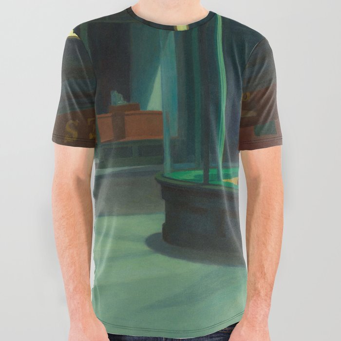 Nighthawks by Edward Hopper  All Over Graphic Tee