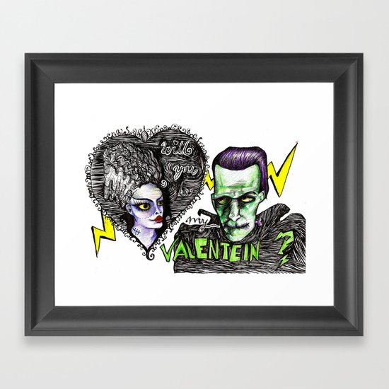 Be my Valentein? Framed Art Print