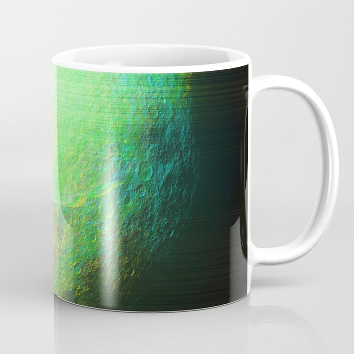 Glitch Green Planet Coffee Mug