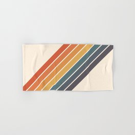 Arida -  70s Summer Style Retro Stripes Hand & Bath Towel