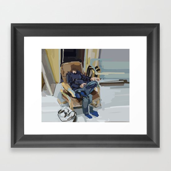 some kind of time dimension Framed Art Print