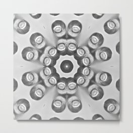 Sea Biscuit Mandala Metal Print | Ocean, Black And White, Fsmcdonagh, White, Digital, Mandala, Photo, Sealife, Ephemeralart, Seabiscuit 