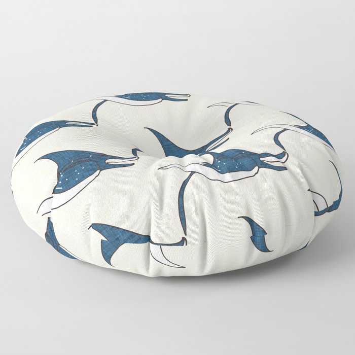 Manta rays Floor Pillow