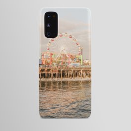 Pastel Color Santa Monica Pier Photo | Colorful California at Sunset Art Print | Summer by the Coast Travel Photography Android Case