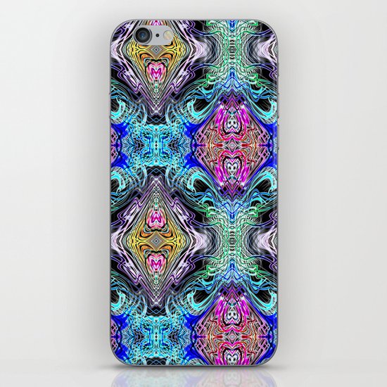 Neon Pinstripes 1 D iPhone & iPod Skin