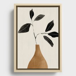 minimal plant 6 Framed Canvas