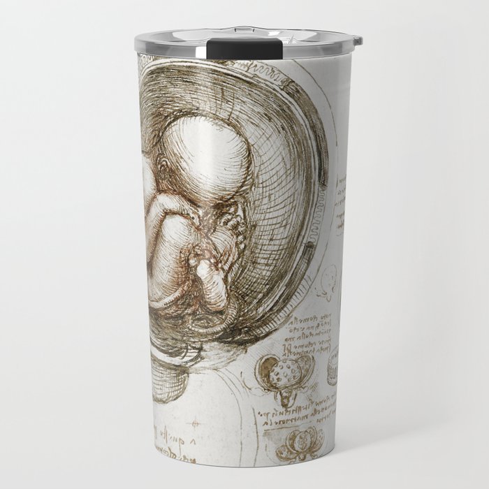 Studies of the Foetus in the Womb Travel Mug
