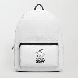 Just a Girl Who Loves Goats Backpack