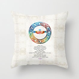 Love And Friendship Art by Sharon Cummings Throw Pillow