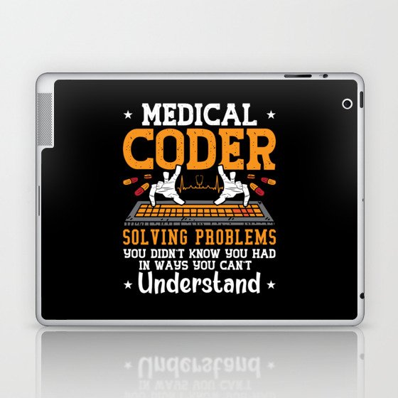 Medical Coder Solving Problems Assistant Coding Laptop & iPad Skin