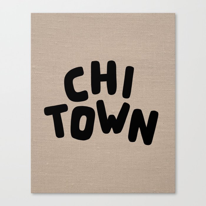 Chi Town Linen Brown Canvas Print