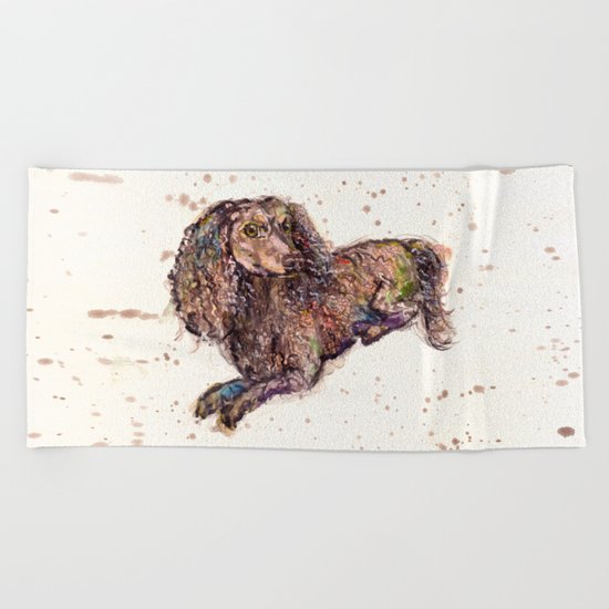 Dachshund Dog Beach Towel