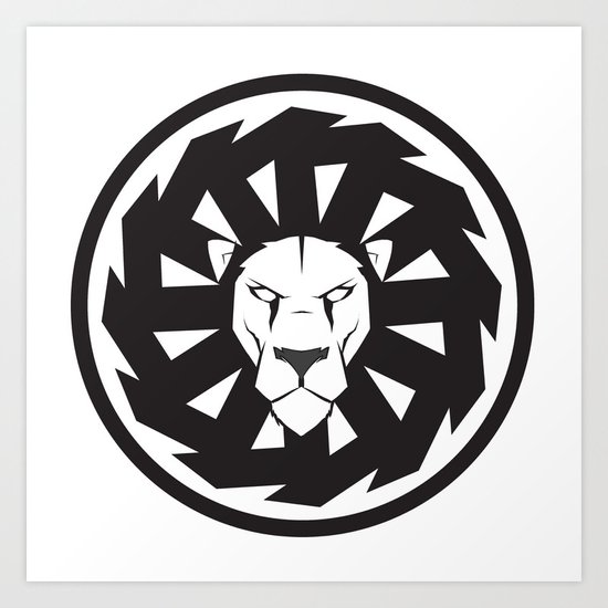 Lion symbol Art Print by trenzy | Society6