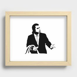 Vincent Vega John Travolta Confused Wallet Recessed Framed Print