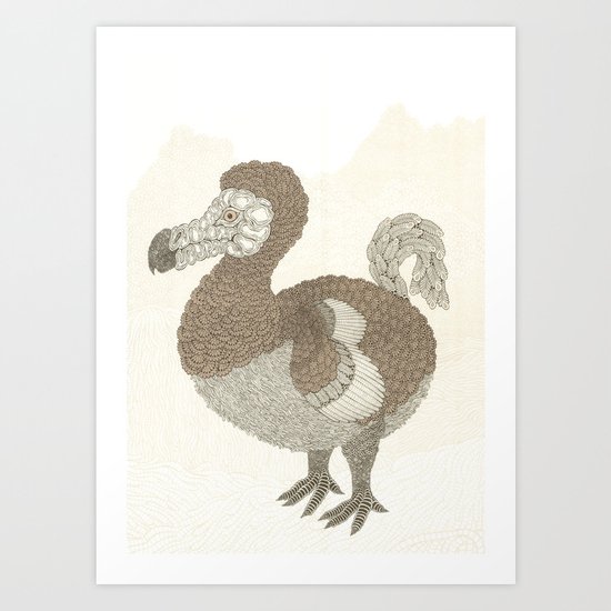 Brown Dodo Art Print