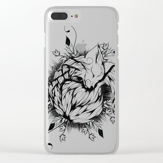 Little Fox Clear iPhone Case