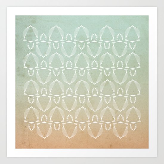 "North and South" pattern version Art Print