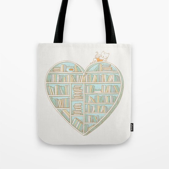 I Heart Books Tote Bag