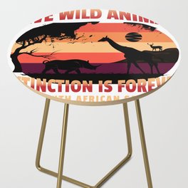 Save Wild Animals Side Table
