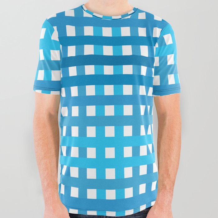 Electric Southern Gingham All Over Graphic Tee