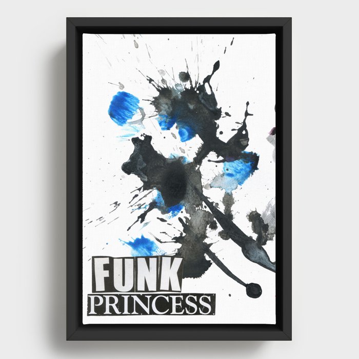 Funk Princess Framed Canvas