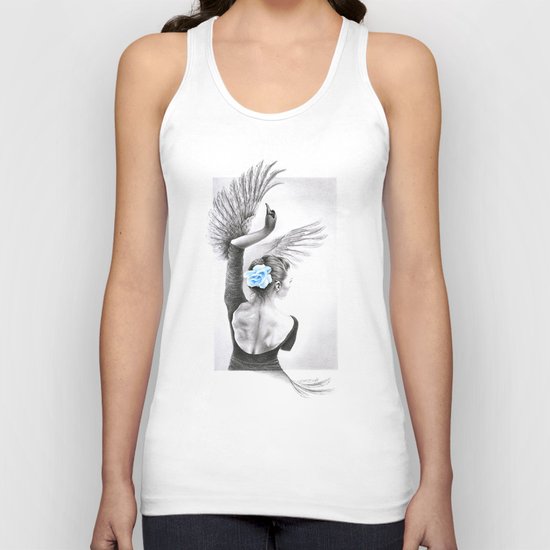 The Swan Unisex Tank Top