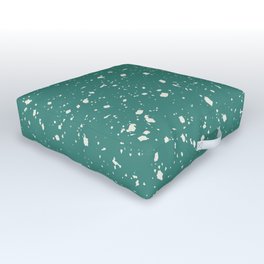 Green Blue Terrazzo Seamless Pattern Outdoor Floor Cushion