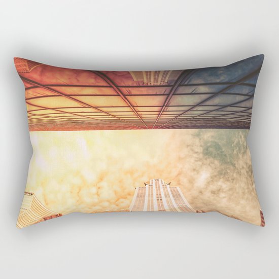 New York City Chrysler Building Up Up and Away Rectangular Pillow