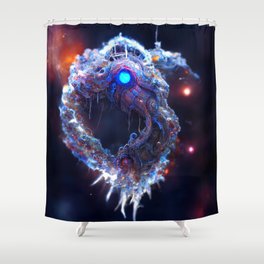 Cosmic Shell Shower Curtain