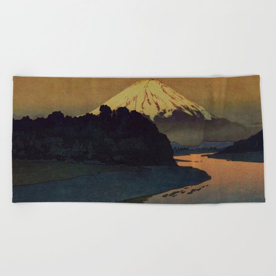 Sunset at Aga Beach Towel