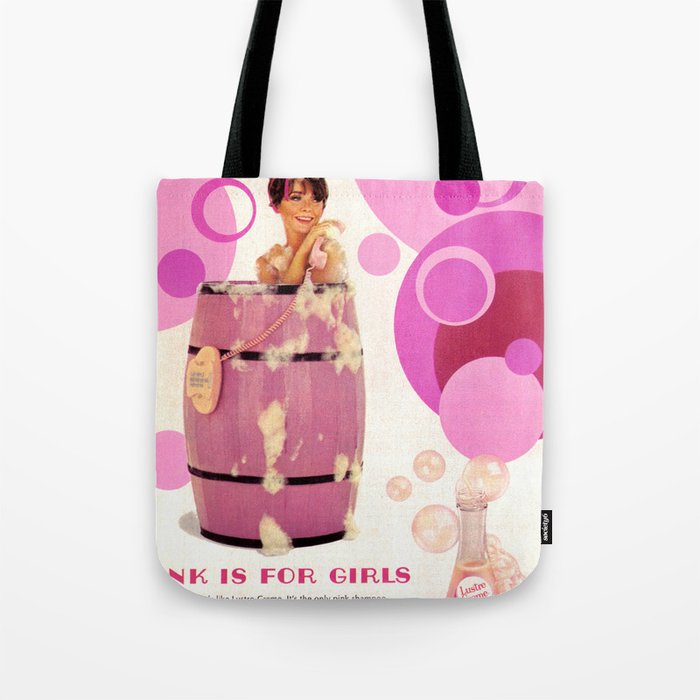 Pink Is For Girls Tote Bag