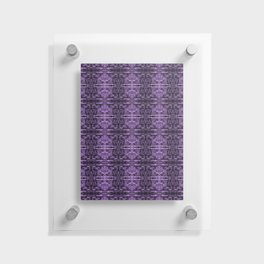 Liquid Light Series 47 ~ Purple Abstract Fractal Pattern Floating Acrylic Print