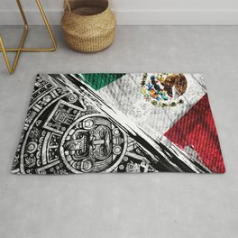 MEXICCAN AZTEC CROSS Area & Throw Rug