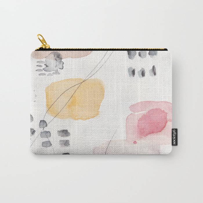 180805 Subtle Confidence 1| Colorful Abstract |Modern Watercolor Art Carry-All Pouch
