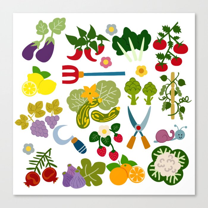 Vegetable Garden Canvas Print