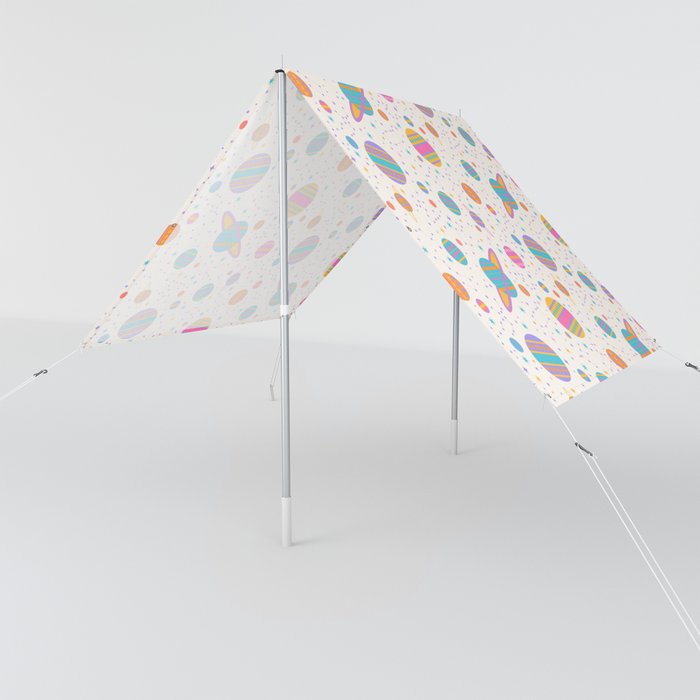 Neon Geometric Space Sun Shade