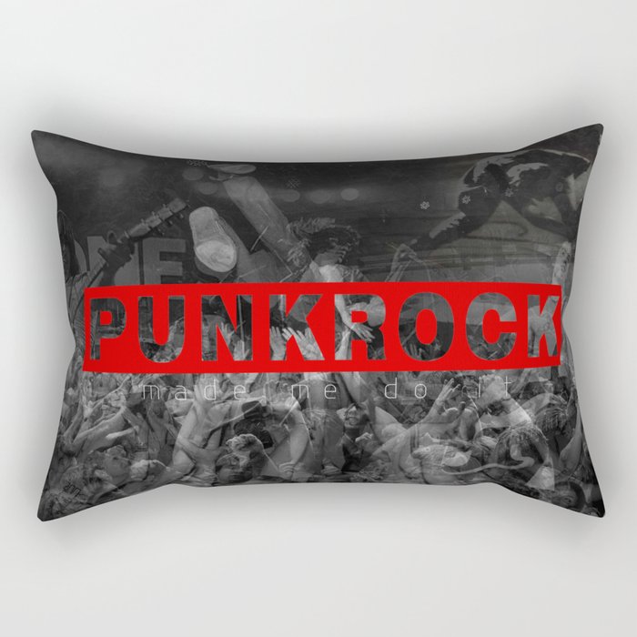 punkrock made me do it Rectangular Pillow