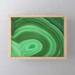 Green Agate Framed Mini Art Print