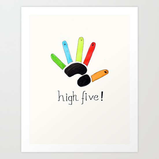 High Five! Art Print