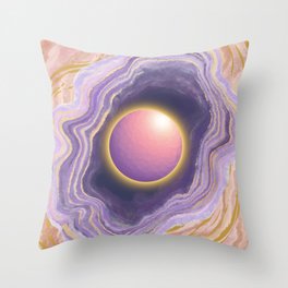 Muave Moon Throw Pillow