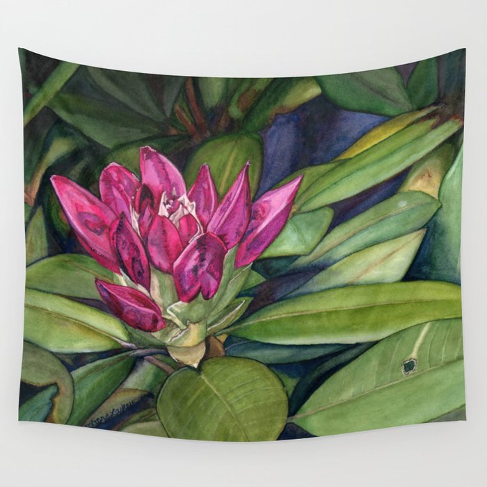 Rhododendron Bud Wall Tapestry by blaskey2000 Society6