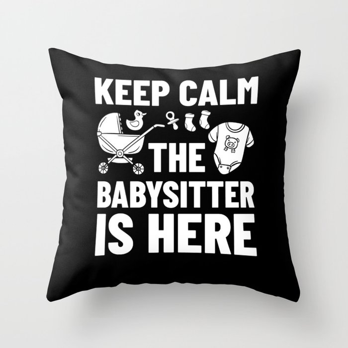 Babysitter Daycare Provider Childcare Thank You Throw Pillow