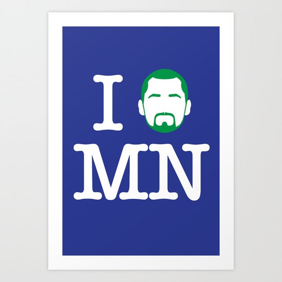 I (Kevin) Love MN! Art Print