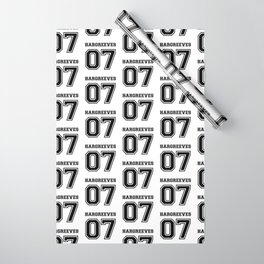 Team Umbrella Academy, number 7. (In black) Wrapping Paper