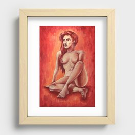 Red Taste / Nude Woman Series Recessed Framed Print