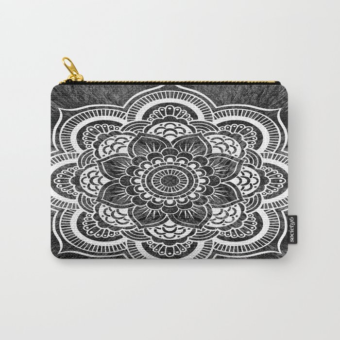 Mandala Slate Gray Colorburst Carry-All Pouch