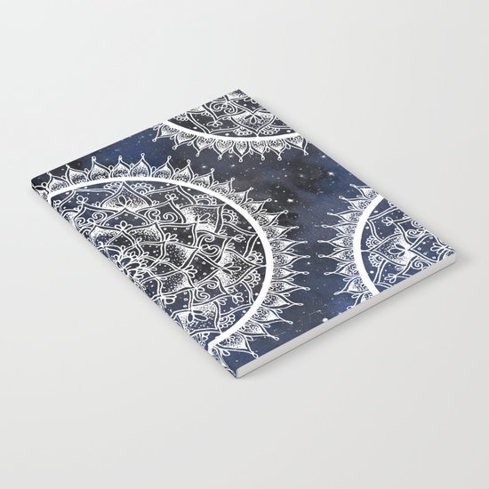White Nebula Mandala Notebook